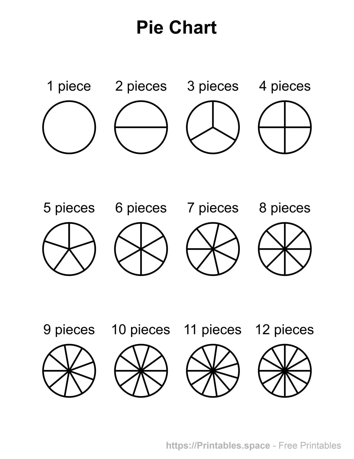 Blank Pie Chart Printable Free Blank Pie Chart Printable Free