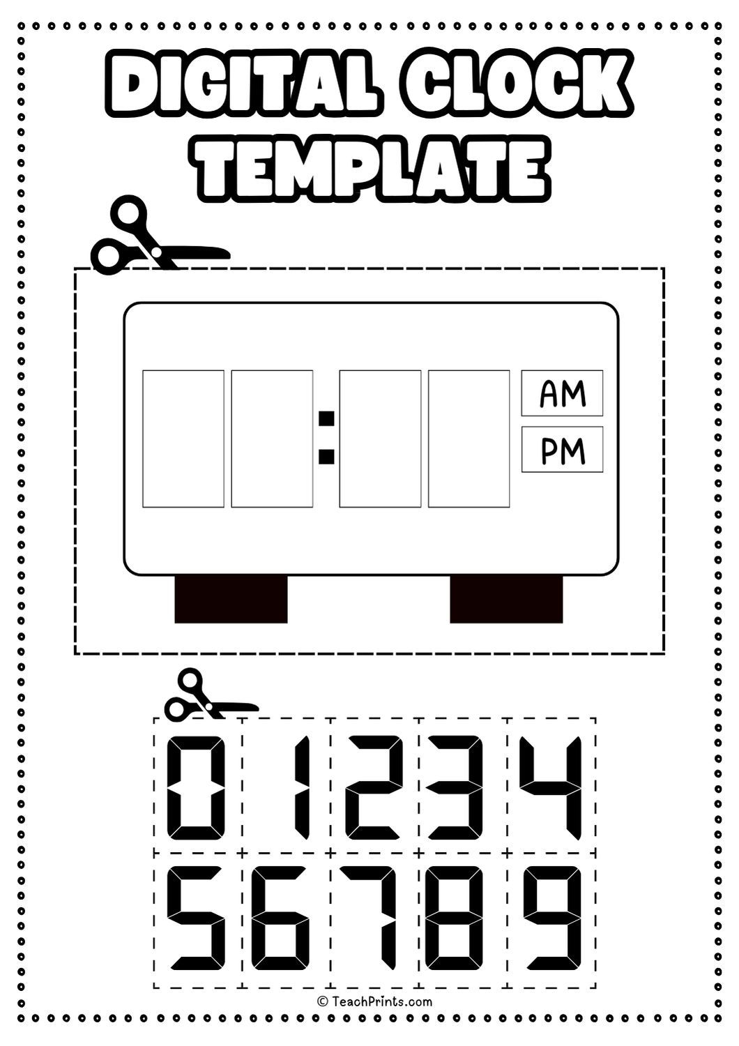 10 Free Printable Clock Face Worksheets Teach Prints