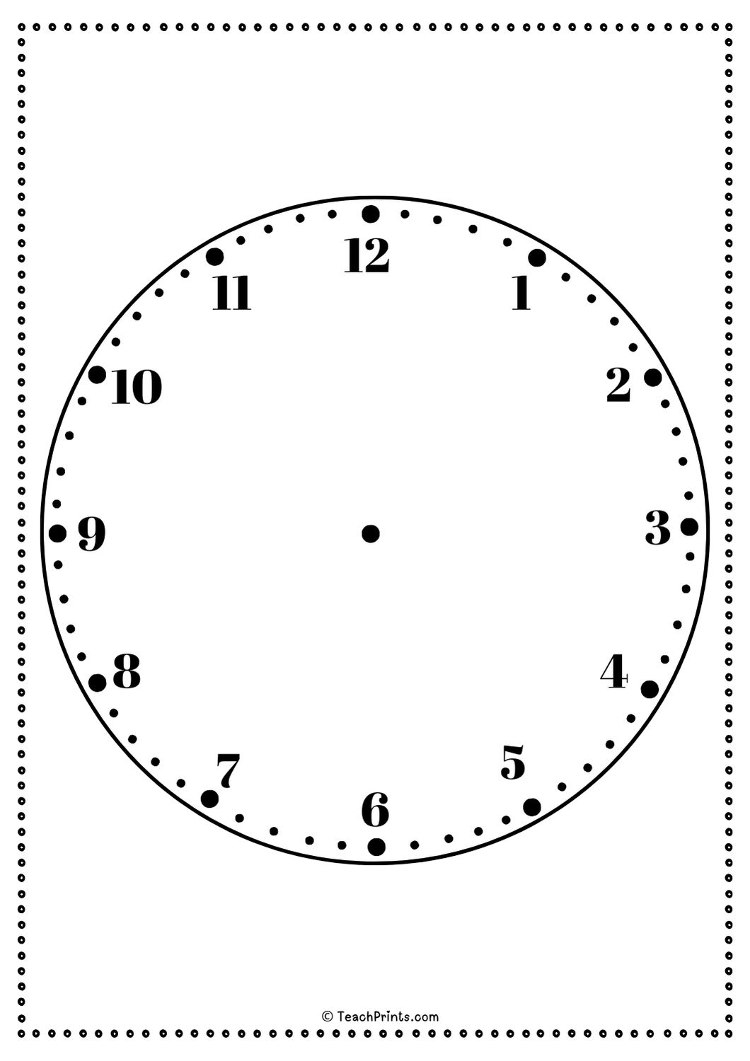 10 Free Printable Clock Face Worksheets Teach Prints