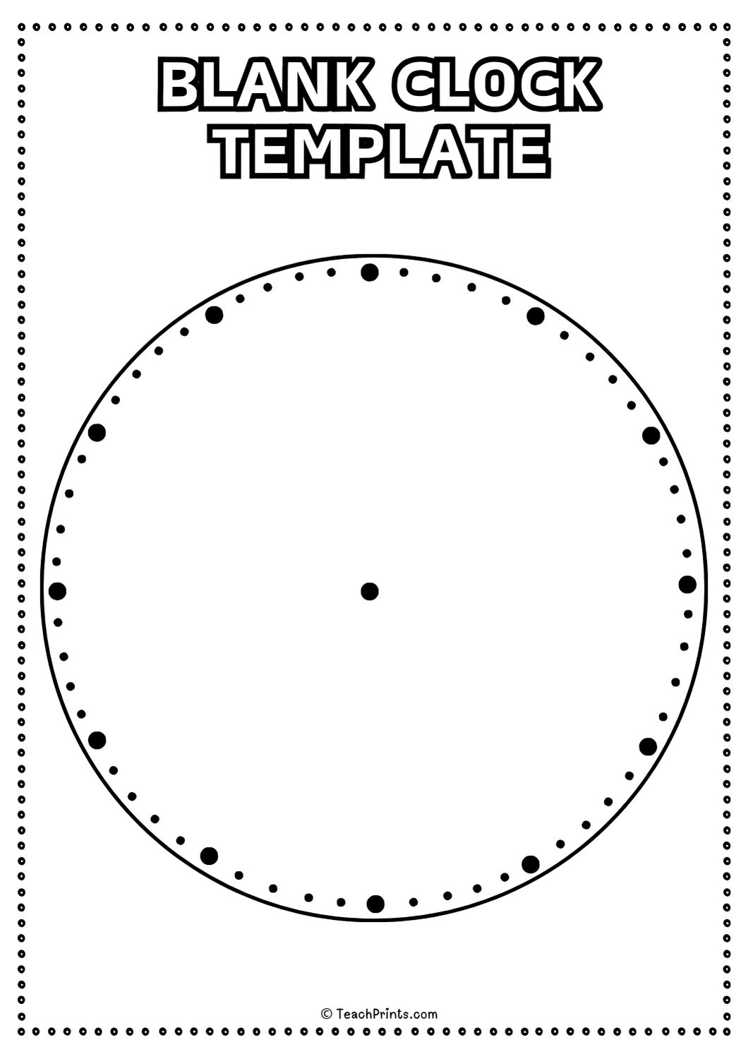 10 Free Printable Clock Face Worksheets Teach Prints