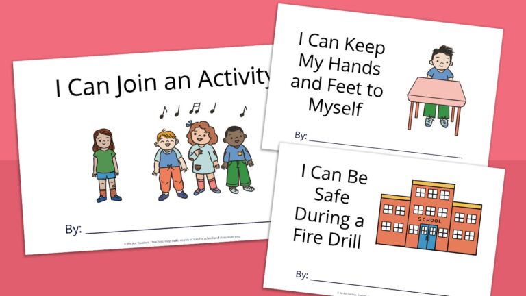 10 Free Printable Social Stories For Kids