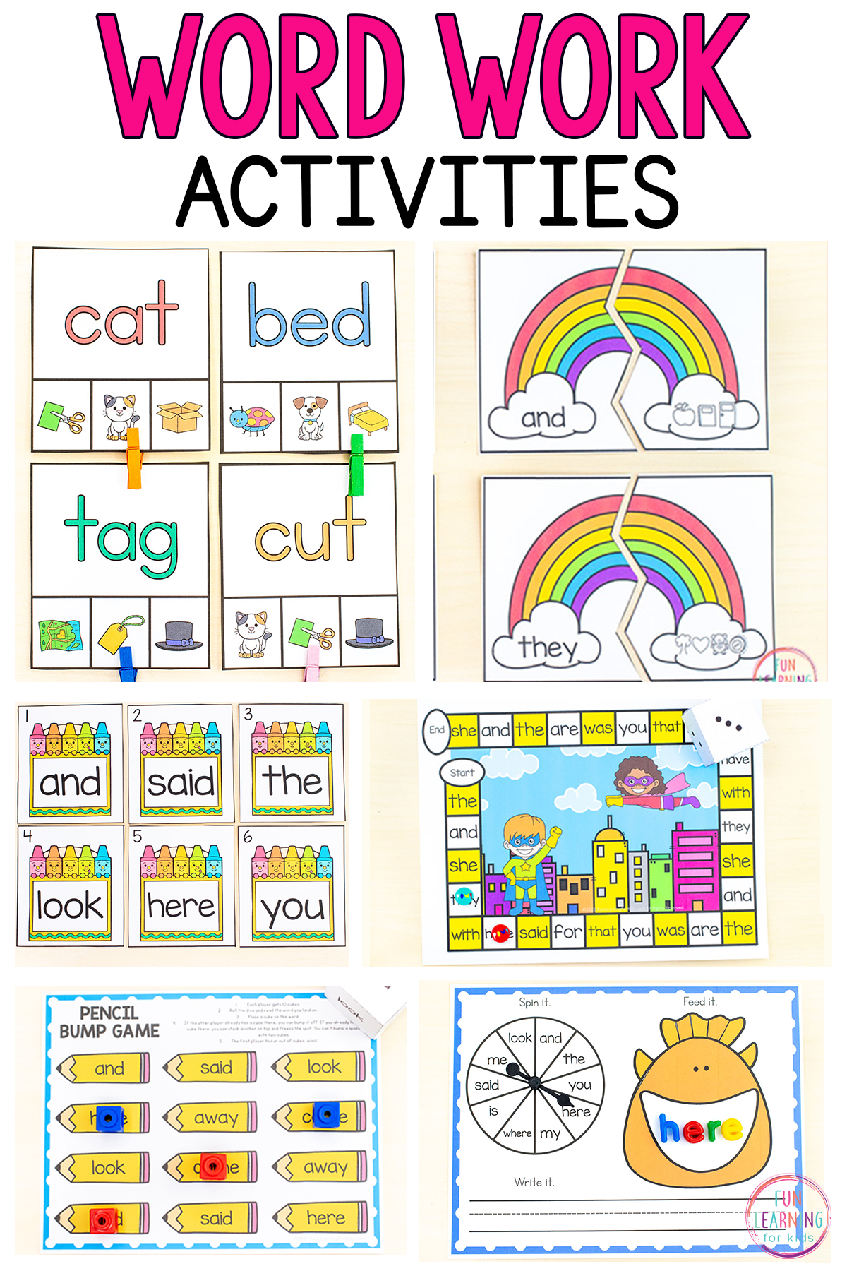 100 Word Work Activities For Kids That Are Super Fun