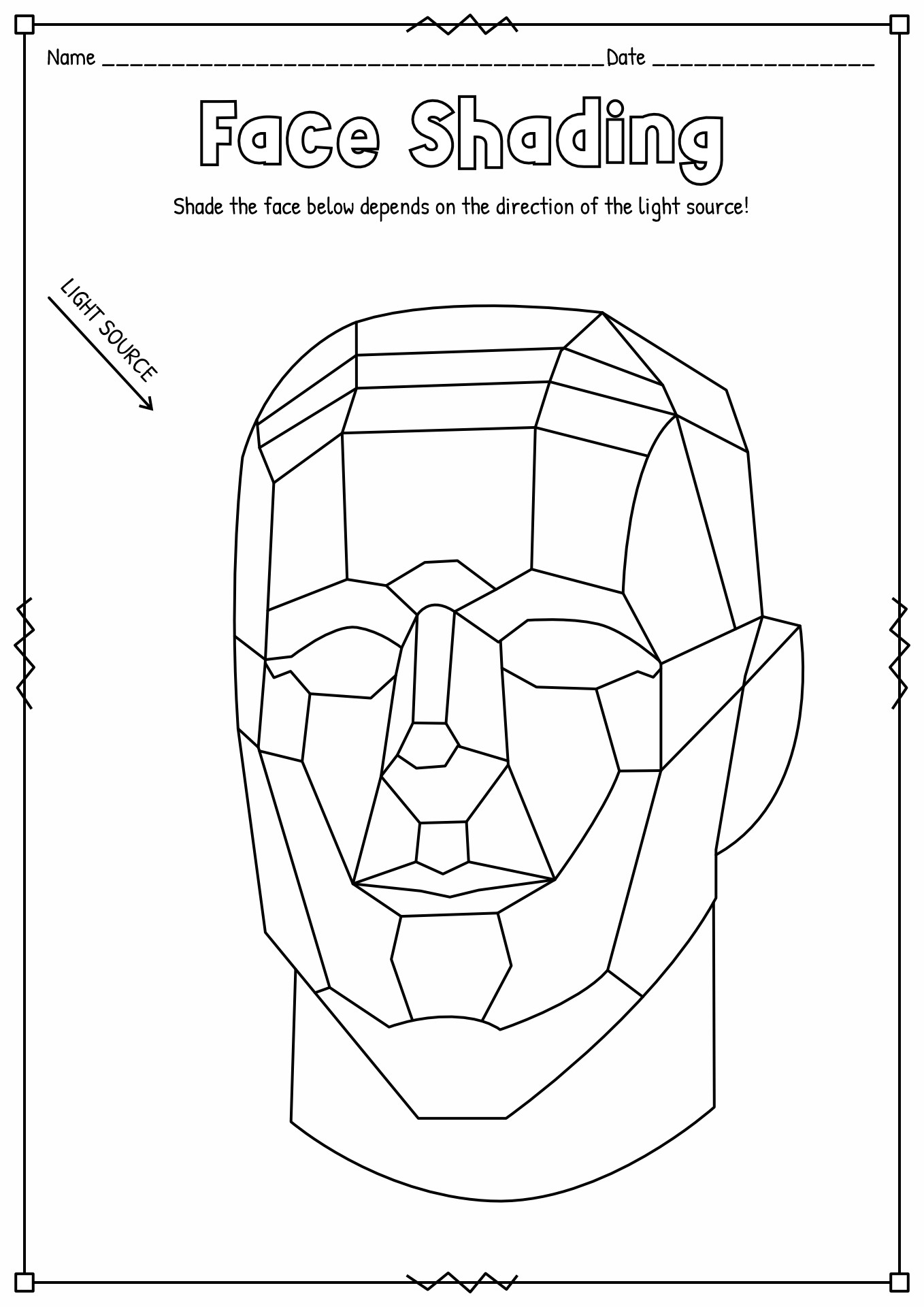 Free Printable Shading Worksheets Pdf