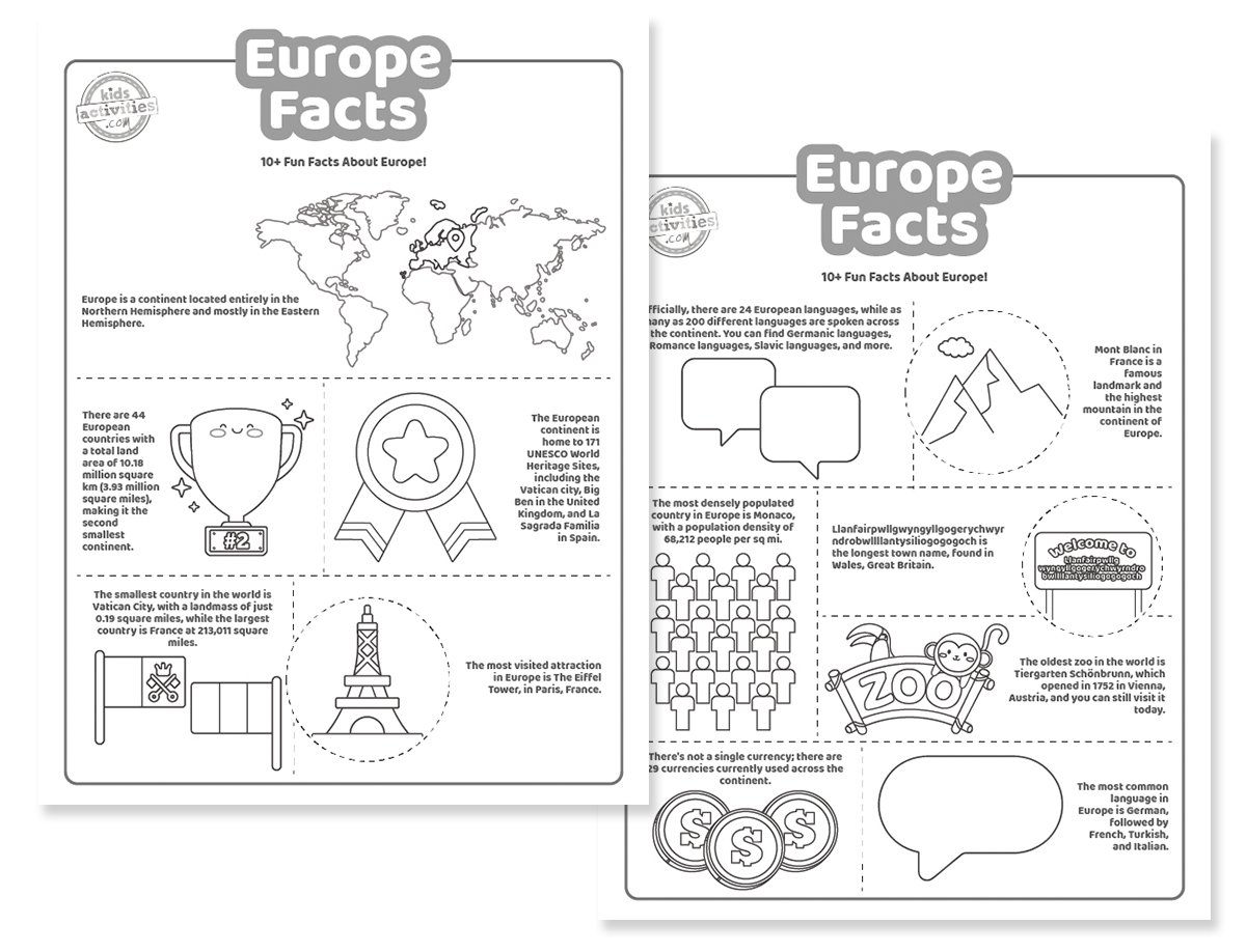 Free Printable Worksheets About Europe Free Printable Worksheets About Europe
