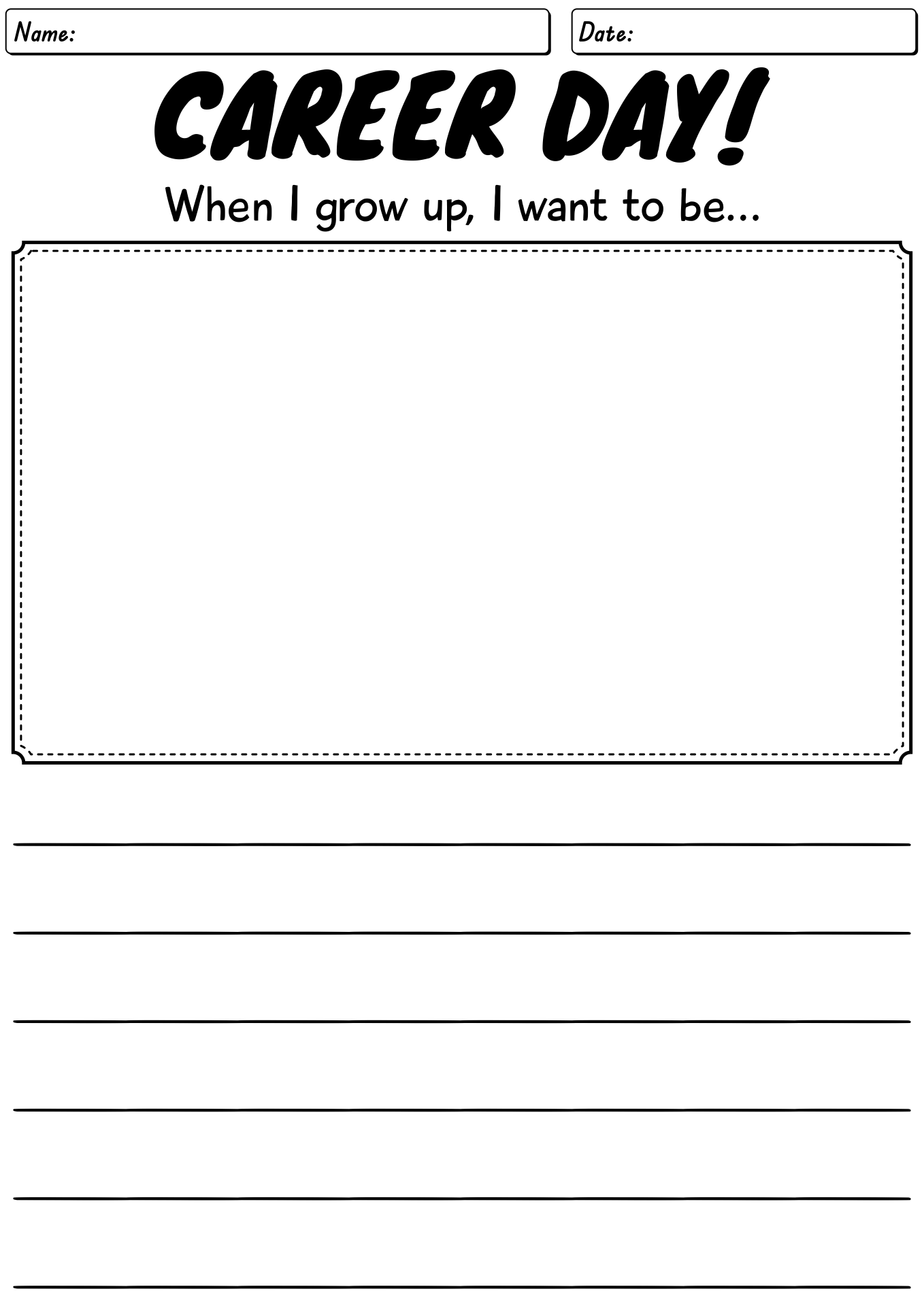 Free Printable Worksheets Careers