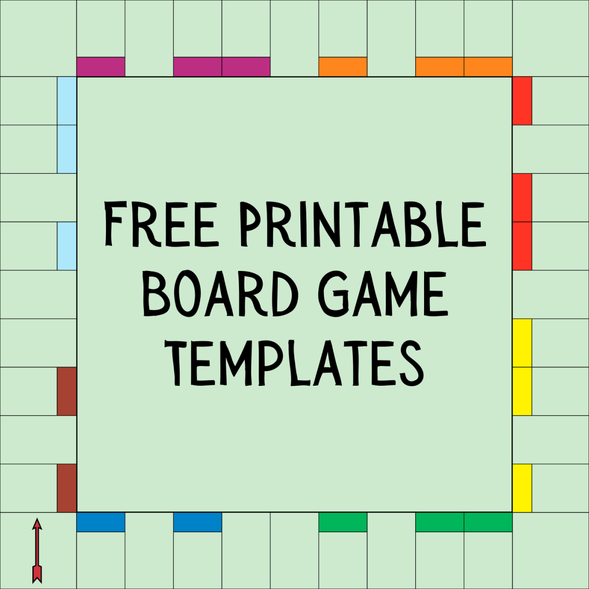 Free Printable Blank Game Board Templates