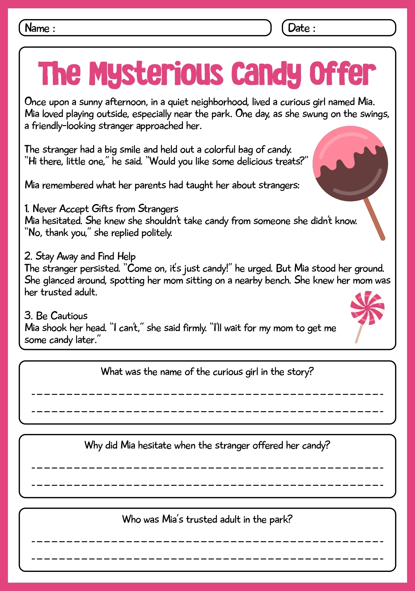 14 Stranger Danger Printable Worksheets For Kids Free PDF At Worksheeto 14 Stranger Danger Printable Worksheets For Kids Free PDF At Worksheeto
