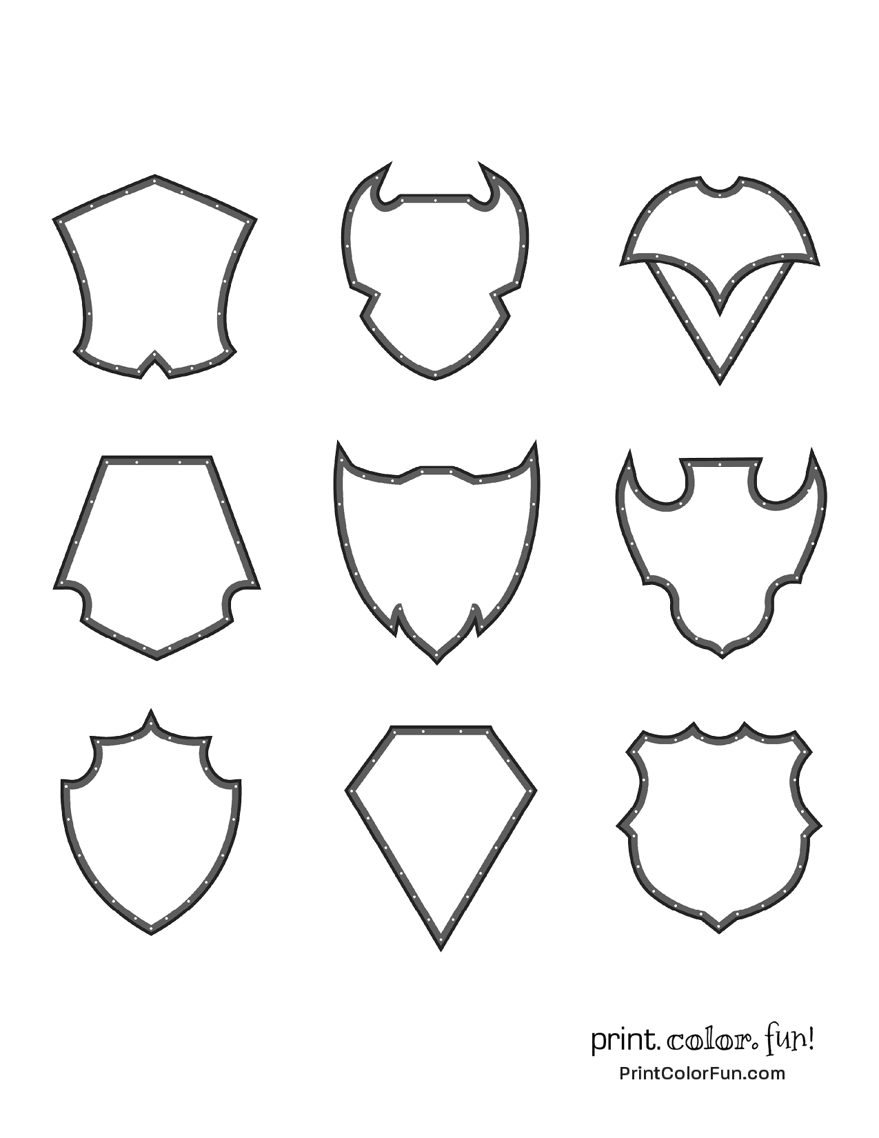 15 Coat Of Arms Template Pages Discover Medieval Magic With These Blank Shields To Color U0026 Craft At PrintColorFun 15 Coat Of Arms Template Pages Discover Medieval Magic With These Blank Shields To Color U0026 Craft At PrintColorFun