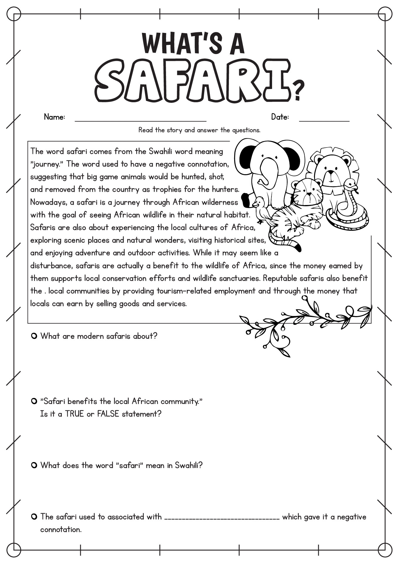 15 Fourth Grade Reading Comp Worksheets Free PDF At Worksheeto