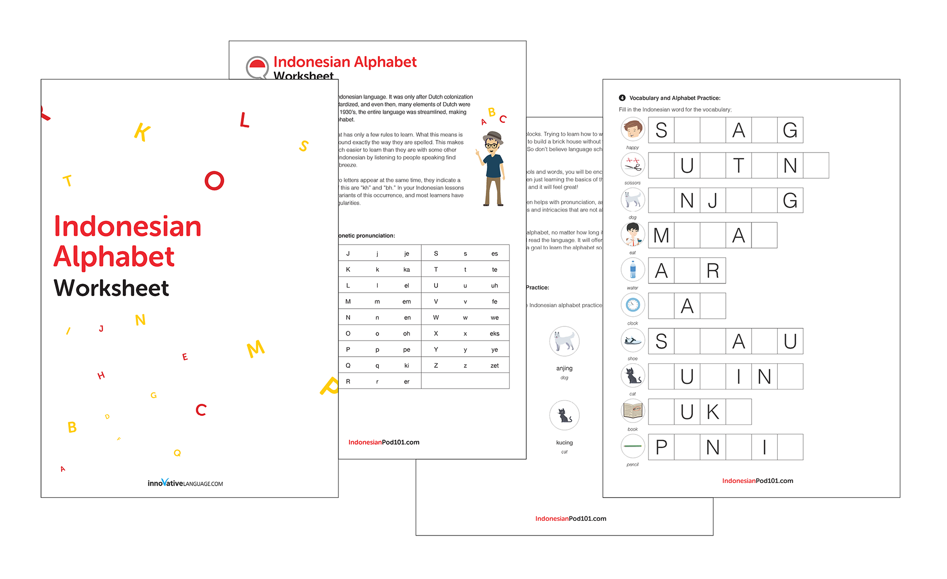 16 Indonesian Worksheets For Beginners PDF Printables
