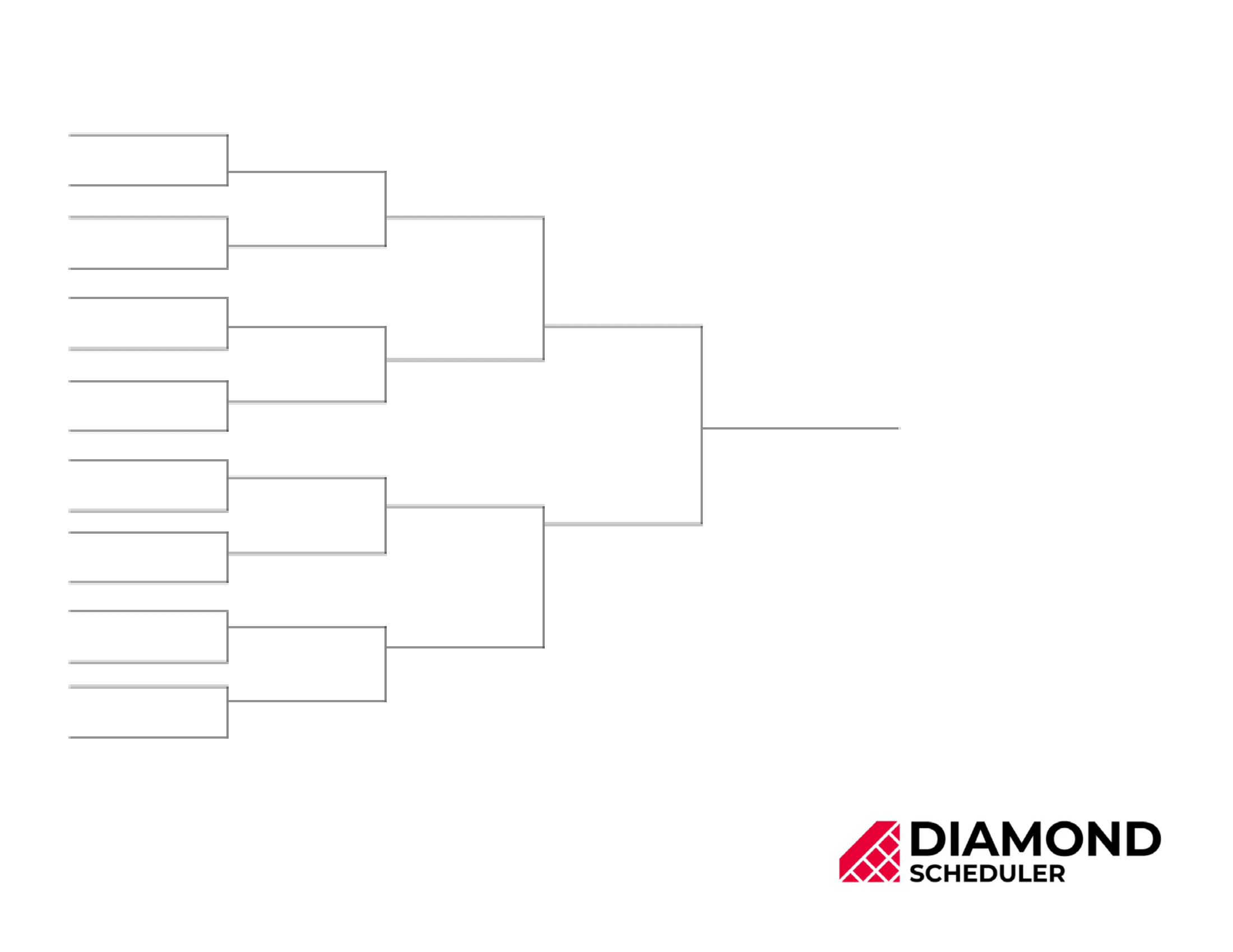 16 Team Single Elimination Bracket Printable Diamond Scheduler Worksheets Library