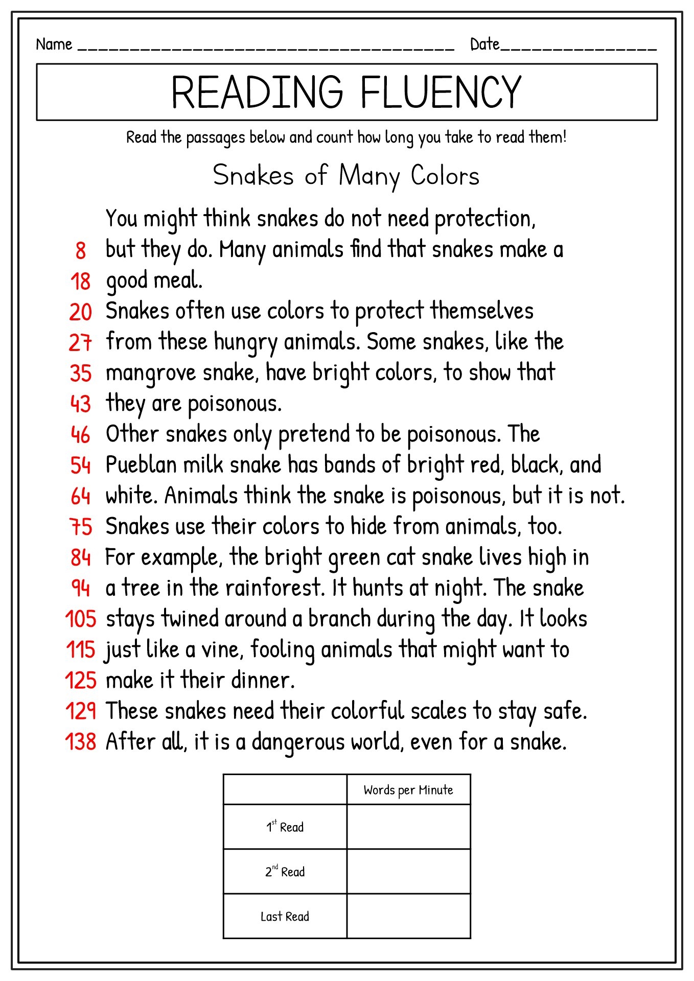 17 Reading Fluency 2nd Grade Worksheets Free PDF At Worksheeto