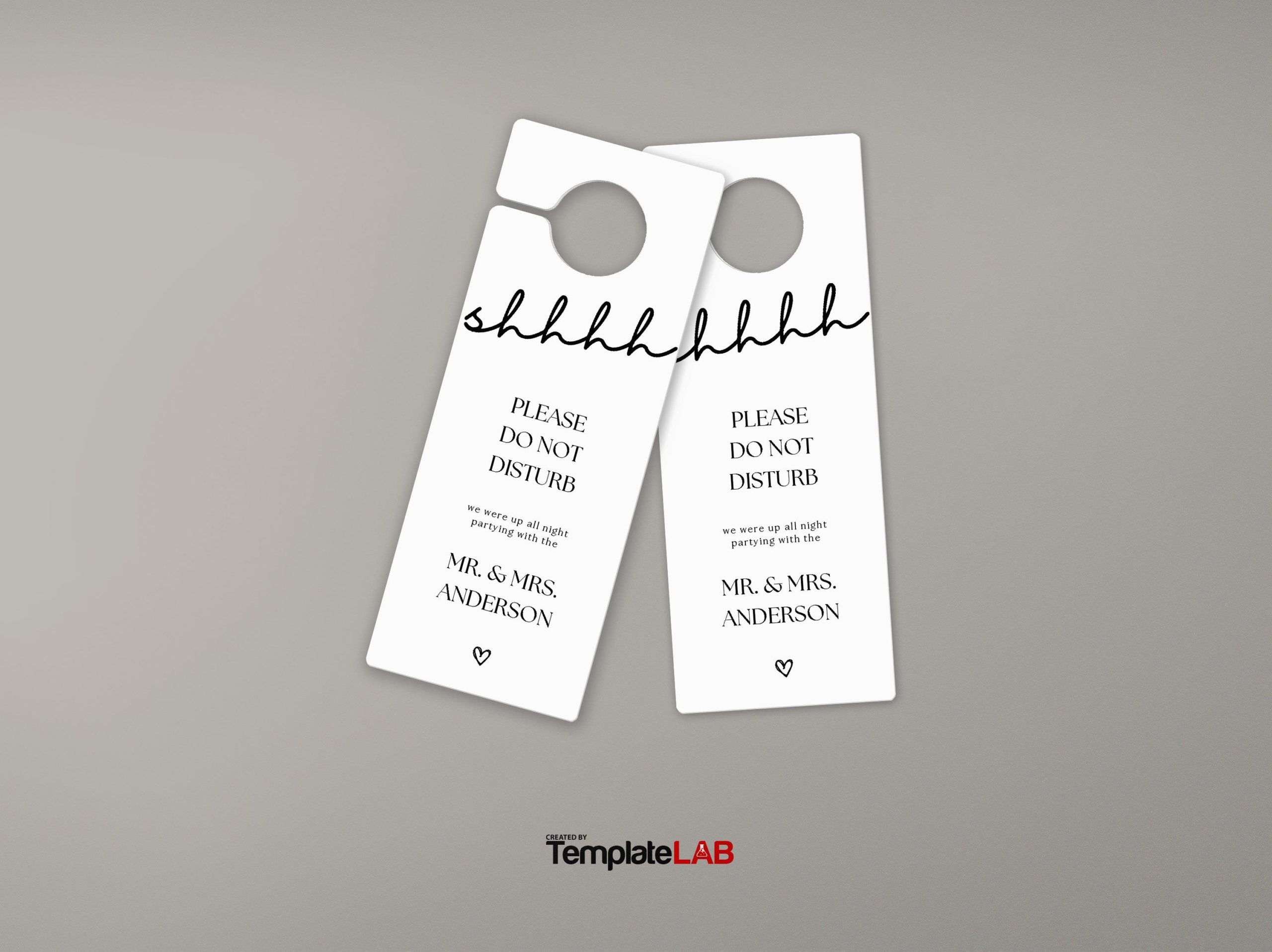 Free Printable Blank Door Hanger Template