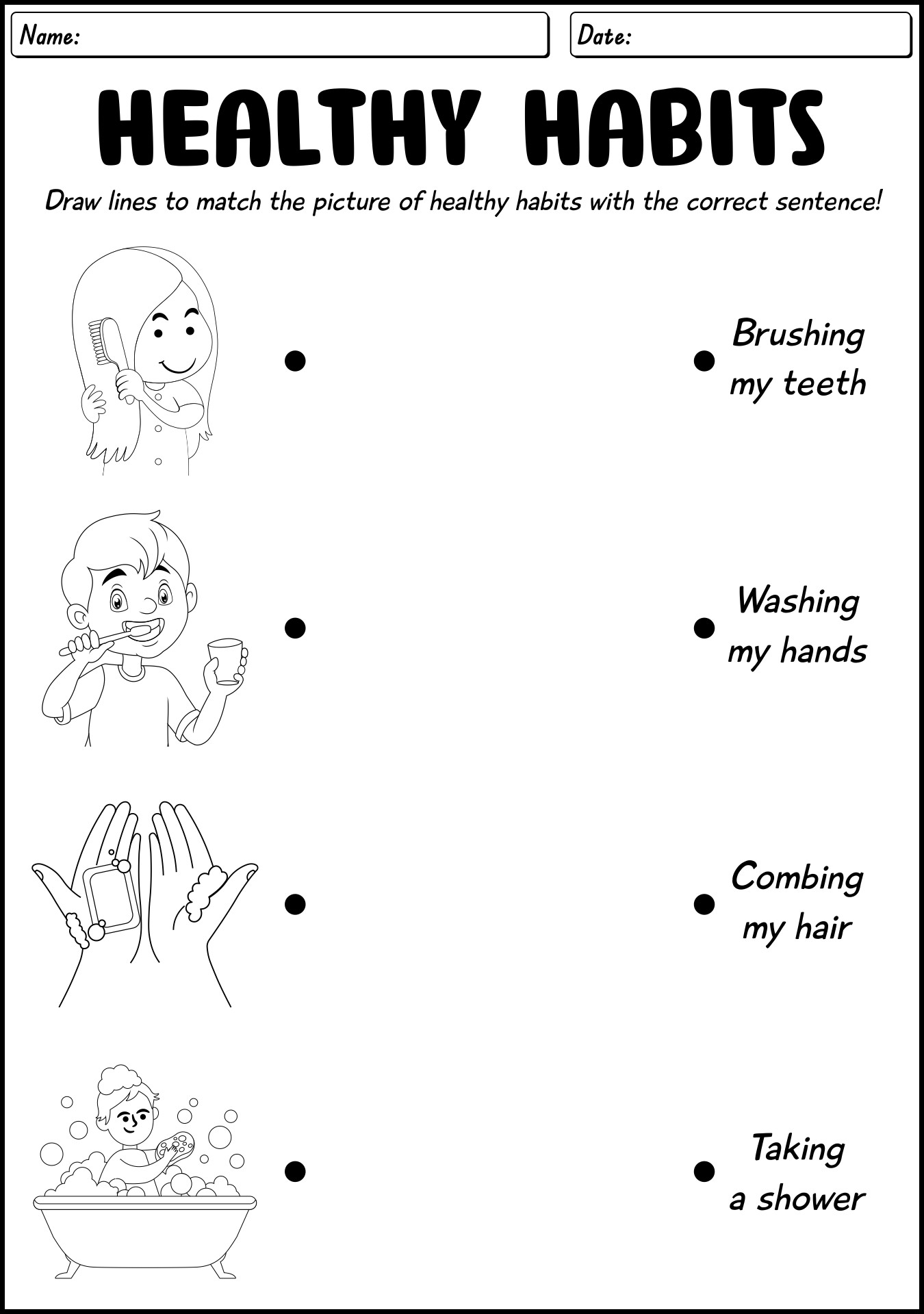 18 Healthy Habits First Grade Worksheets Free PDF At Worksheeto