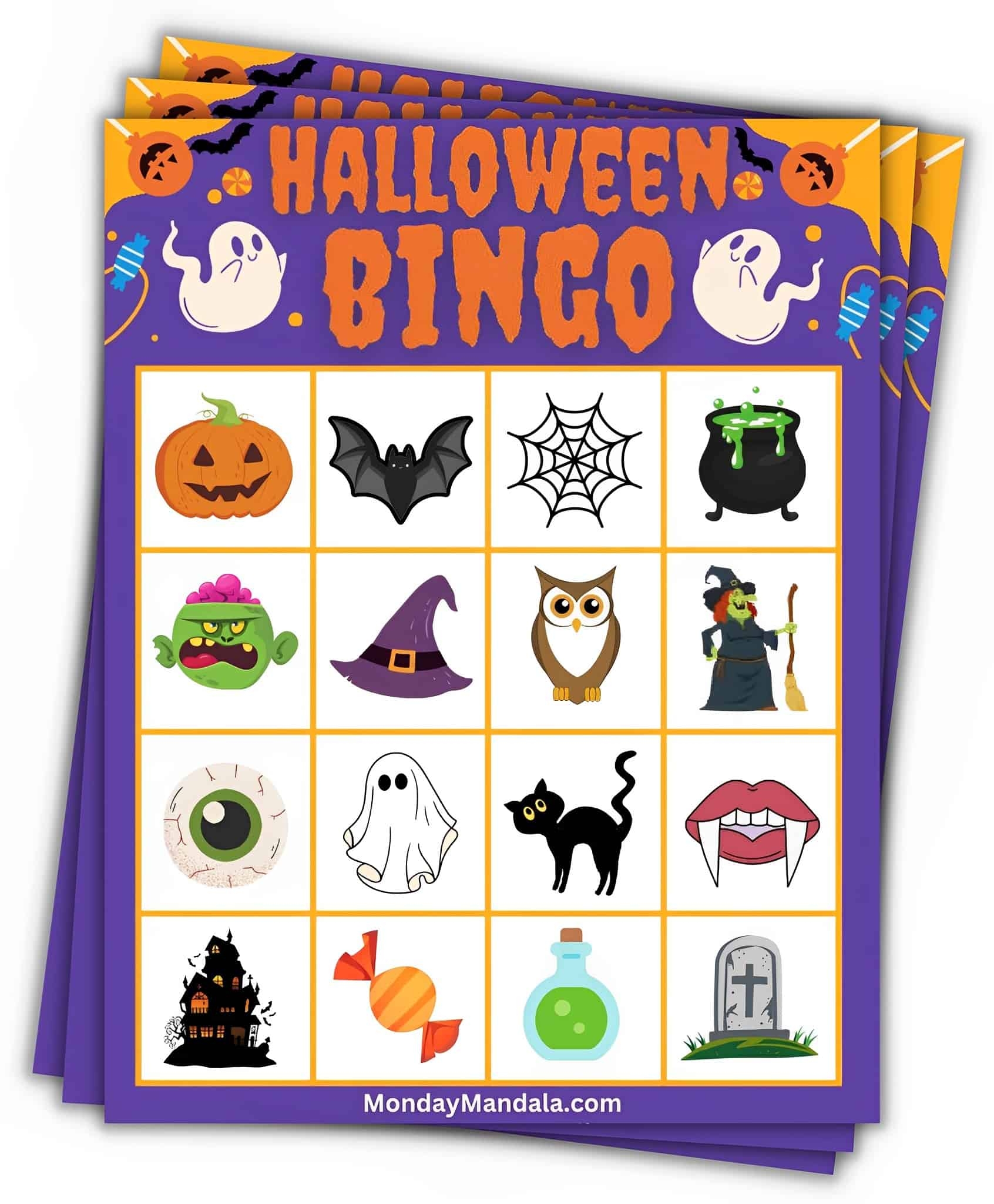 Free Printable Blank Halloween Bingo Cards