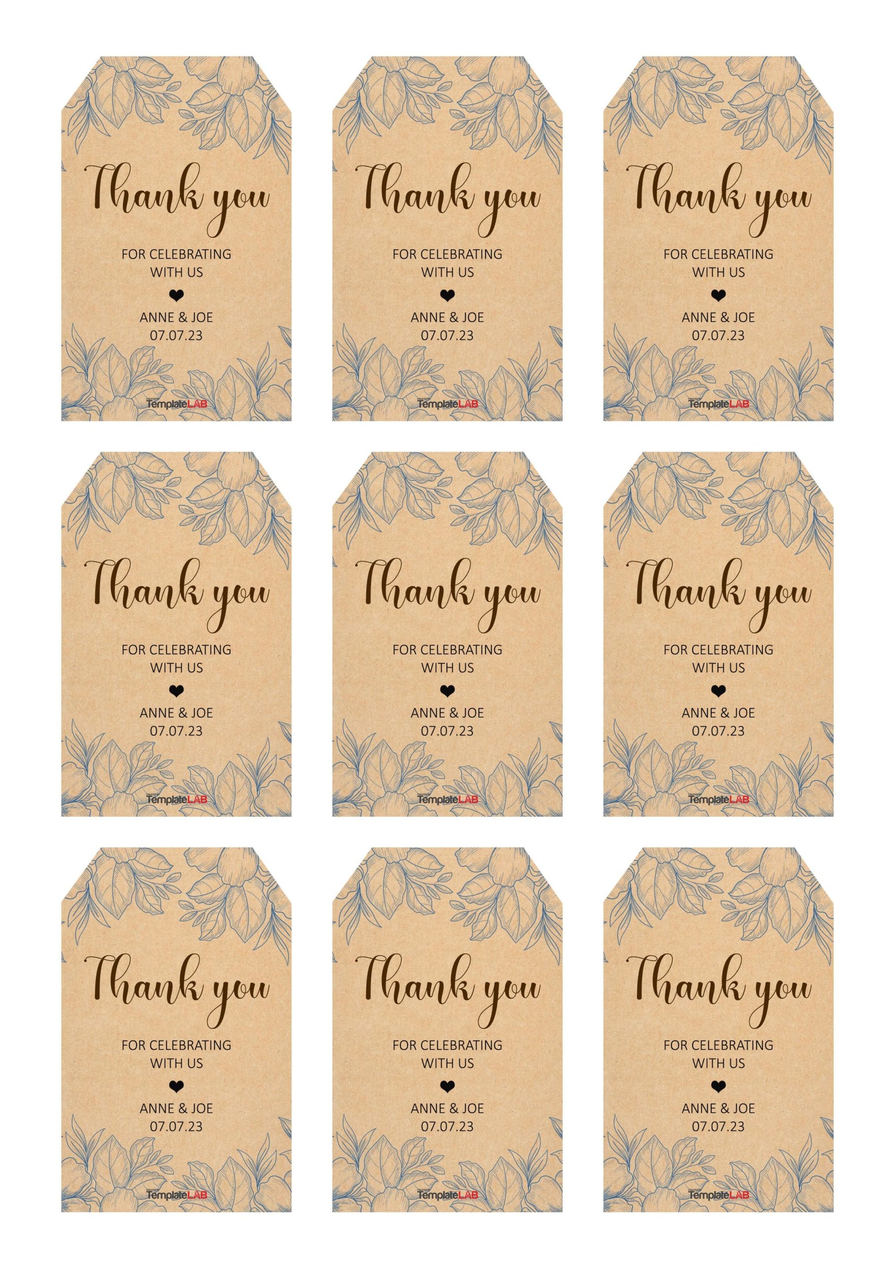 Free Blank Printable Gift Tag Templates