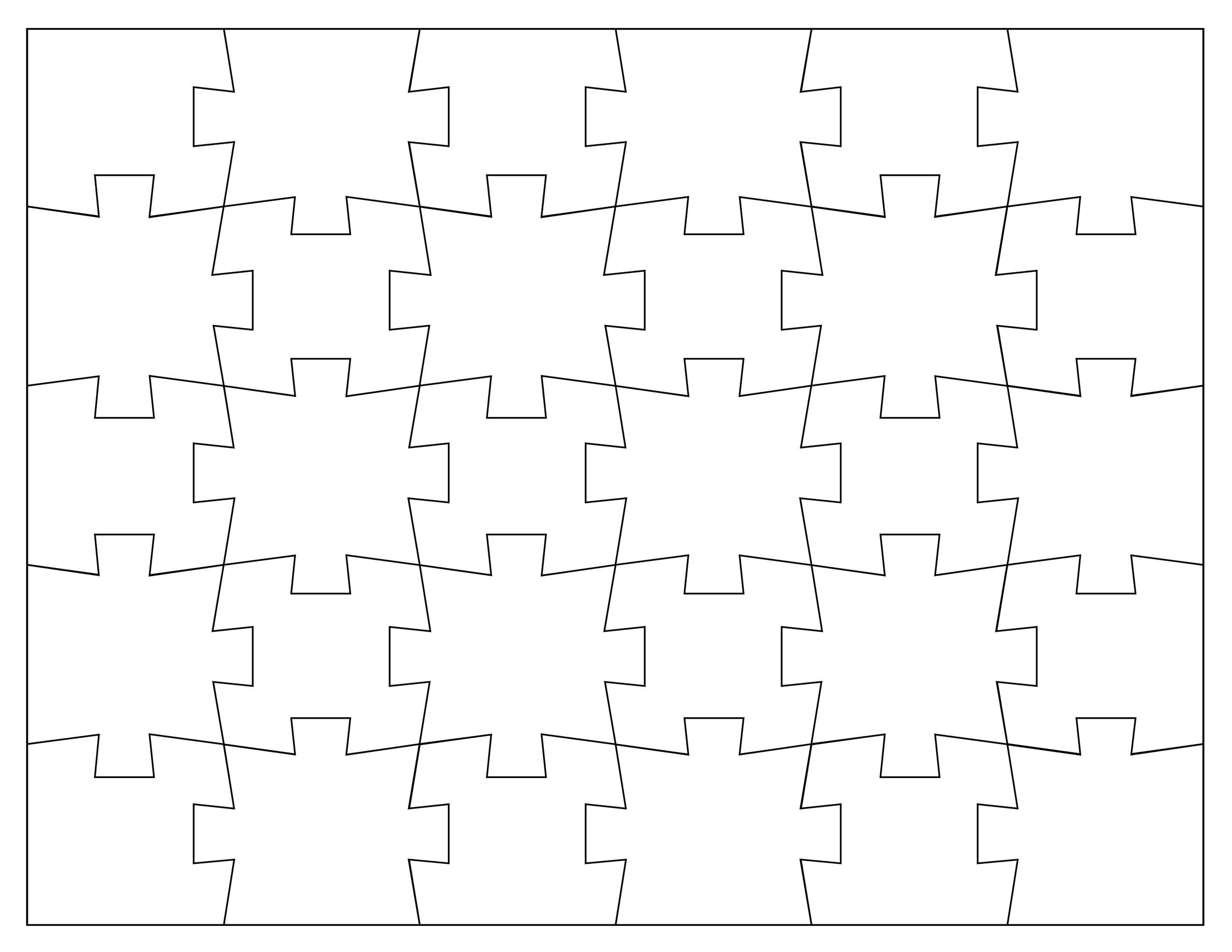 Blank Puzzle Pieces Free Printable