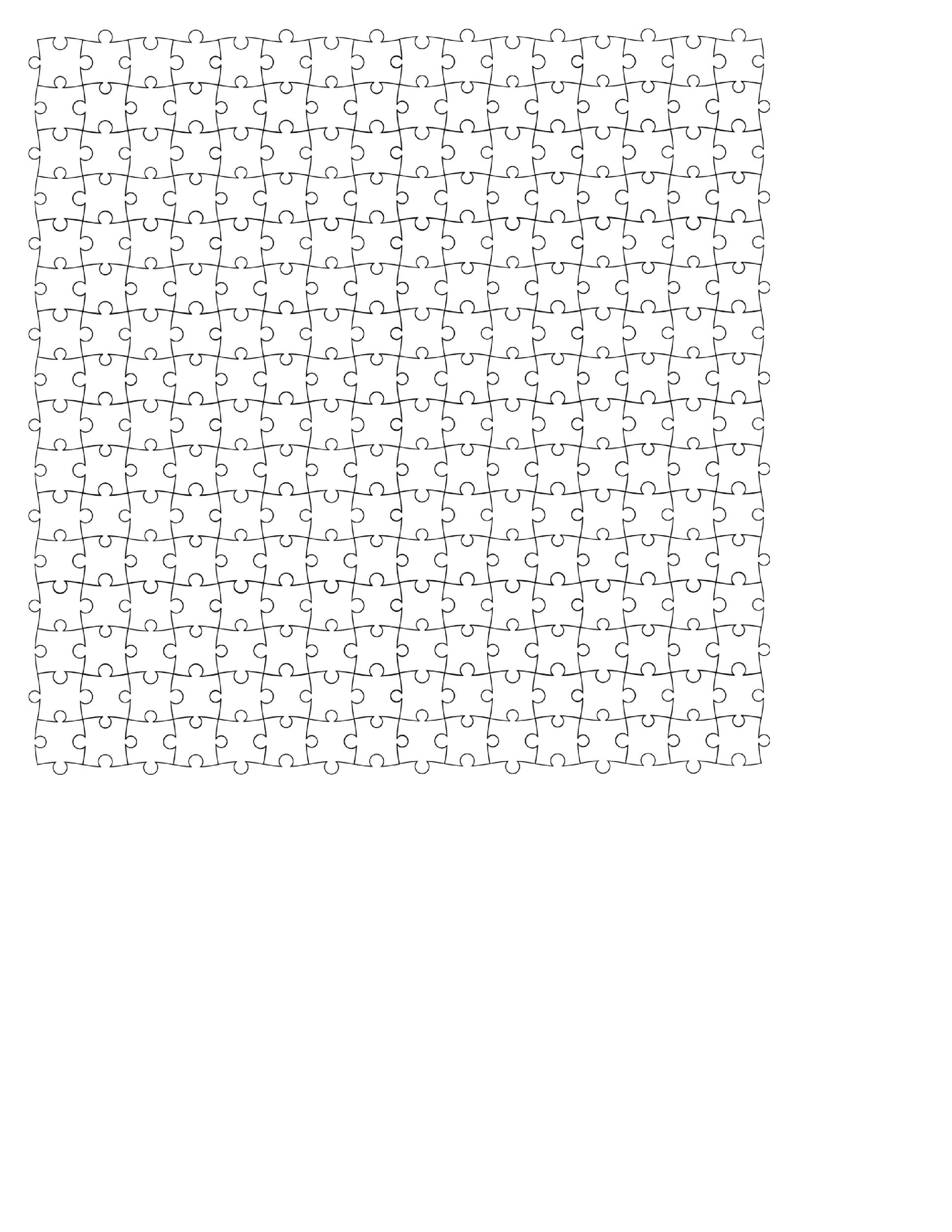 Free Blank Printable Puzzle Pieces