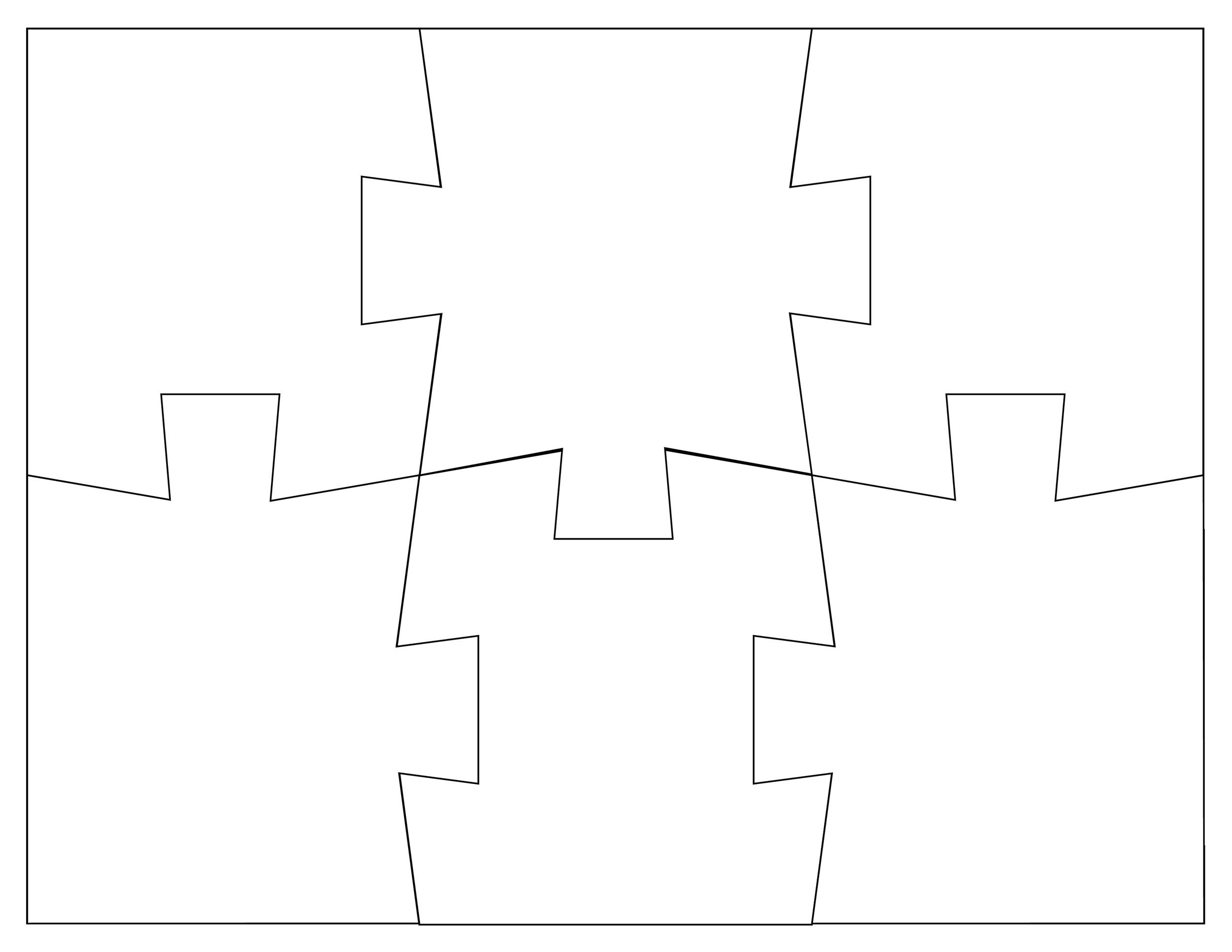 19 Printable Puzzle Piece Templates TemplateLab Worksheets Library