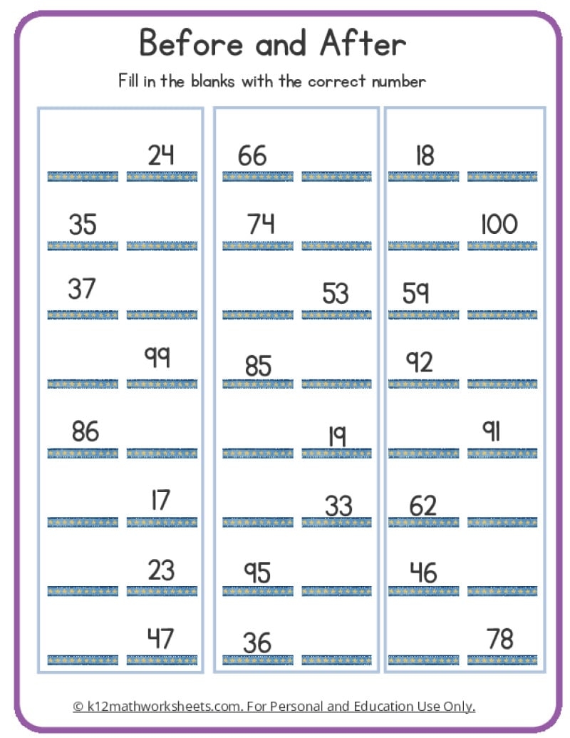 Free Printable Skip Counting Backwards Worksheets