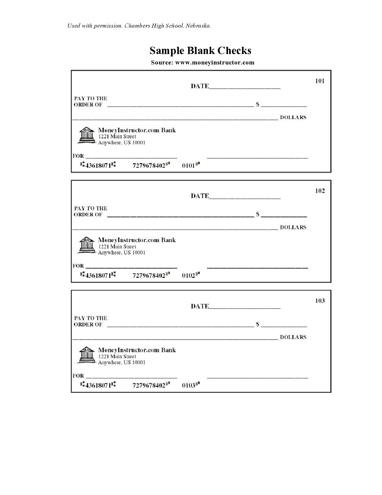 23 Blank Check Templates Real U0026 Fake TemplateLab