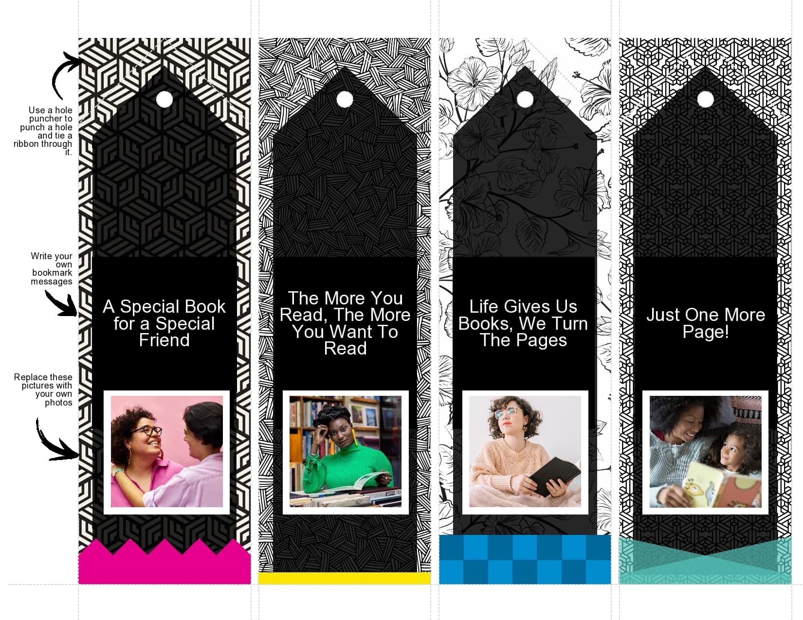 Free Printable Blank Bookmarks Templates