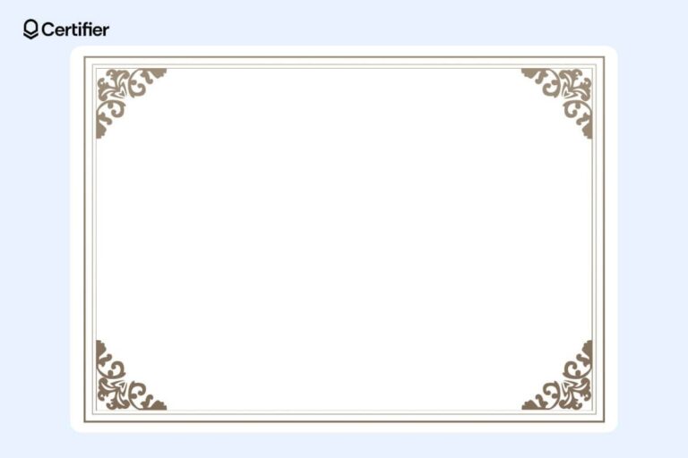 33 Free Certificate Borders To Download Worksheets Library