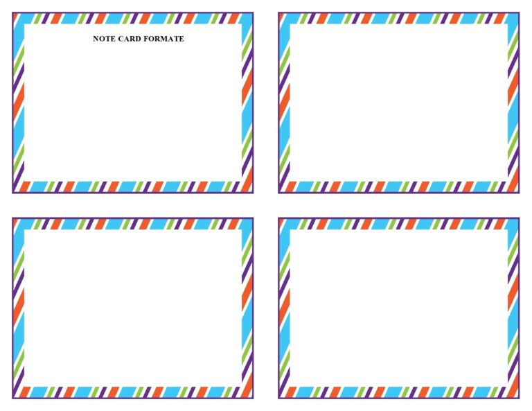 39 Simple Note Card Templates U0026 Designs TemplateLab