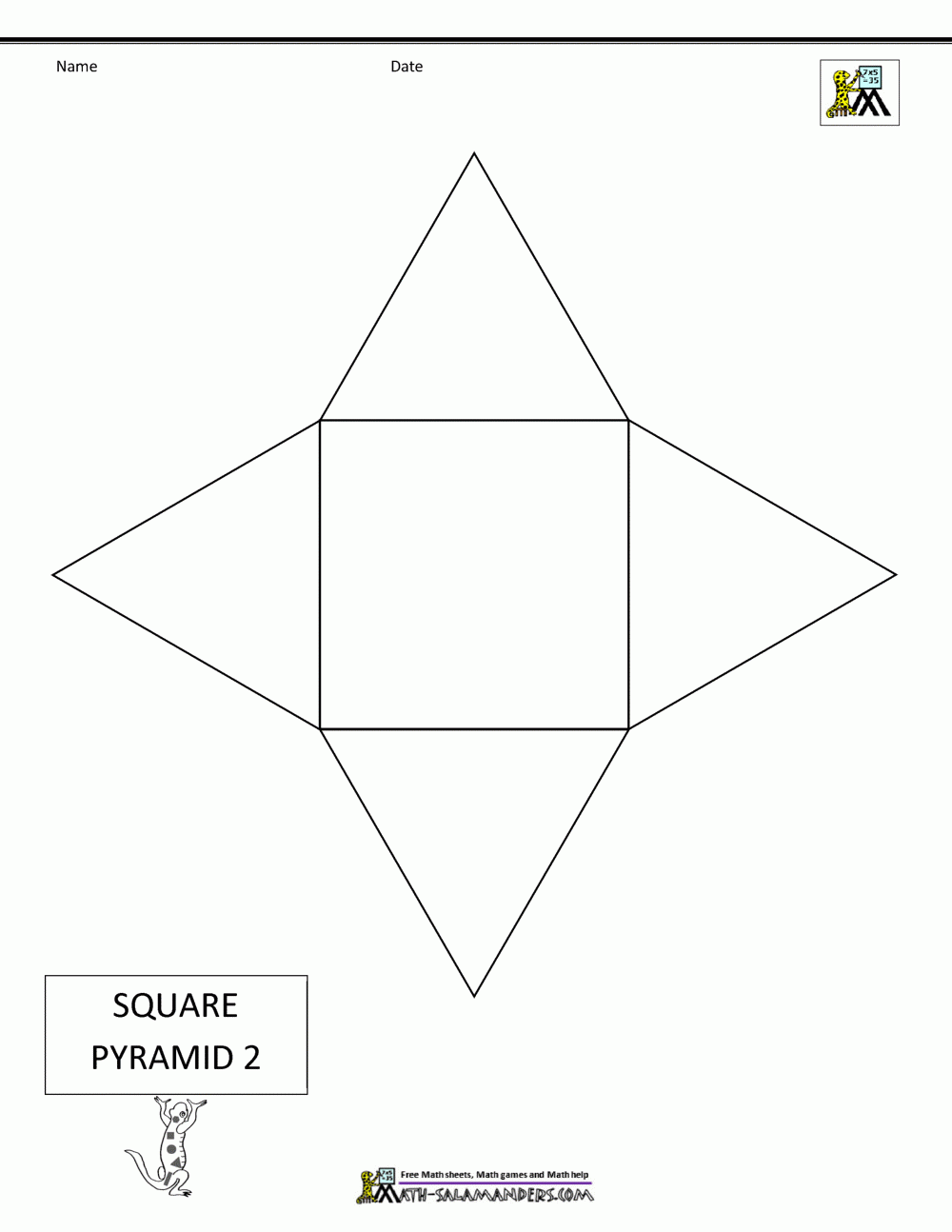 Free Printable Worksheets Geometry Nets