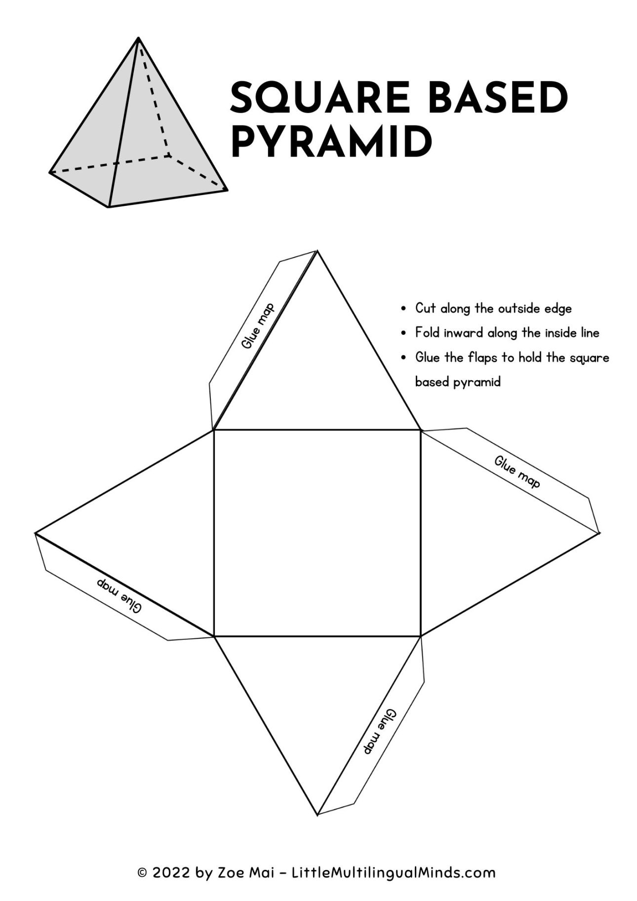 3D Shape Nets And Activity Worksheets Free Resources Printable Worksheets Library