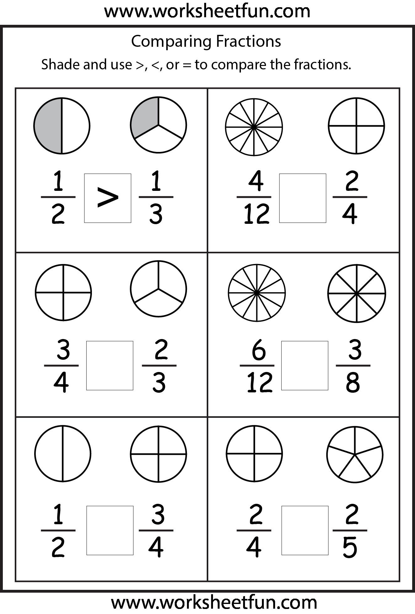 4 Free Math Worksheets Third Grade 3 Fractions And Decimals Worksheets Library