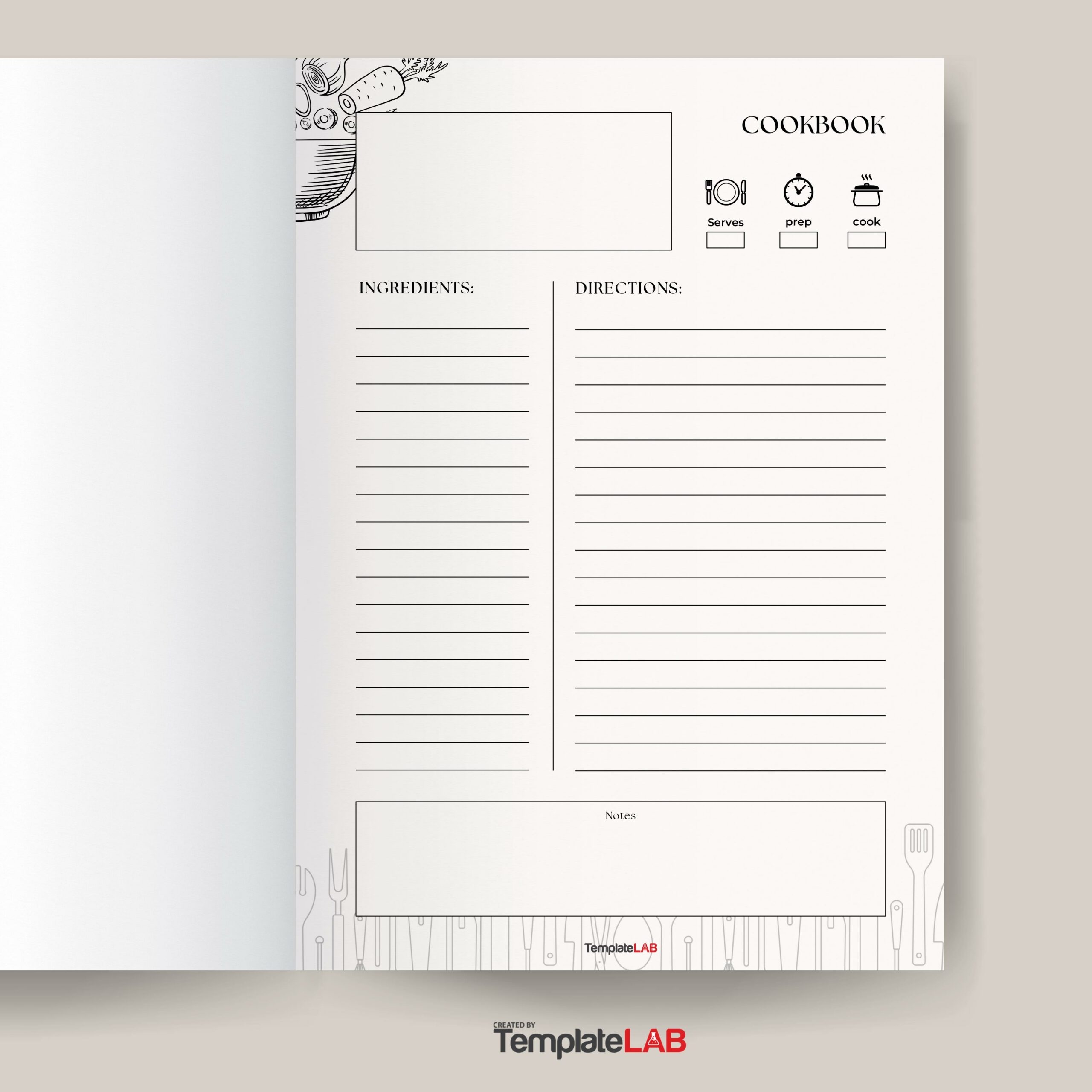 Free Printable Blank Cookbook Pages