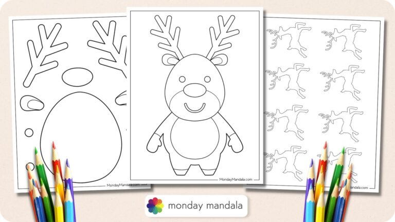 42 Reindeer Templates Free PDF Printables