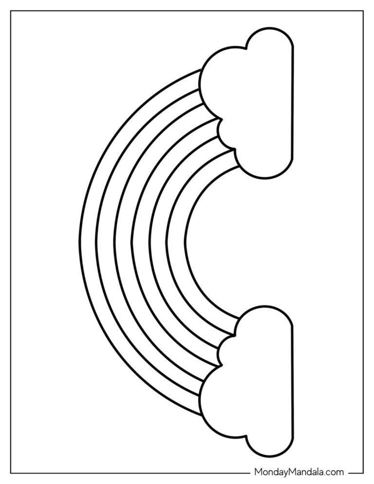 43 Rainbow Templates Free PDF Printables 