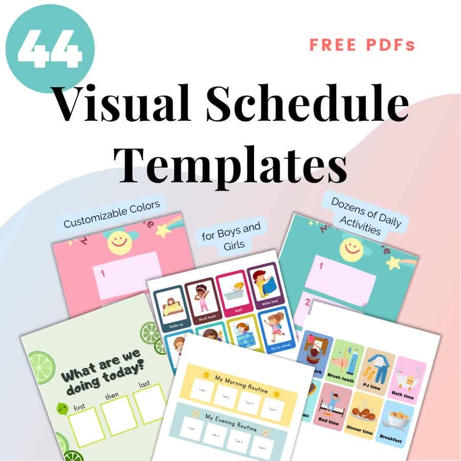 44 Free Visual Schedules And Templates for School Or Home 