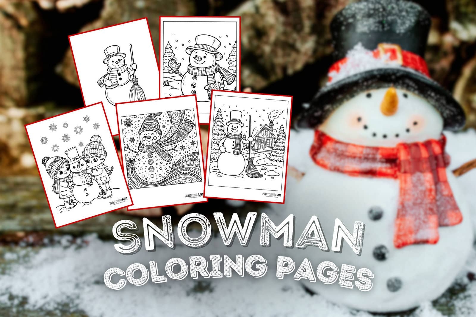 Free Printable Snowman Coloring Pages