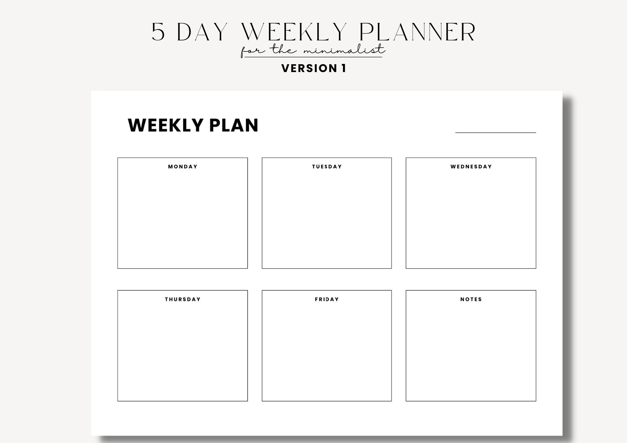 5 Day Weekly Planner Printable Minimalist Weekly Schedule Weekly Planner Week At A Glance Weekly Planner Landscape Printable Week Plan Etsy 5 Day Weekly Planner Printable Minimalist Weekly Schedule Weekly Planner Week At A Glance Weekly Planner Landscape Printable Week Plan Etsy