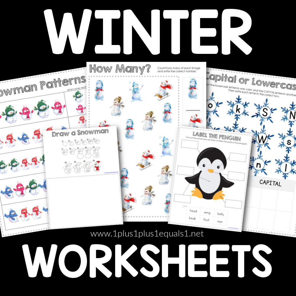Free Printable Winter Worksheets For Kids