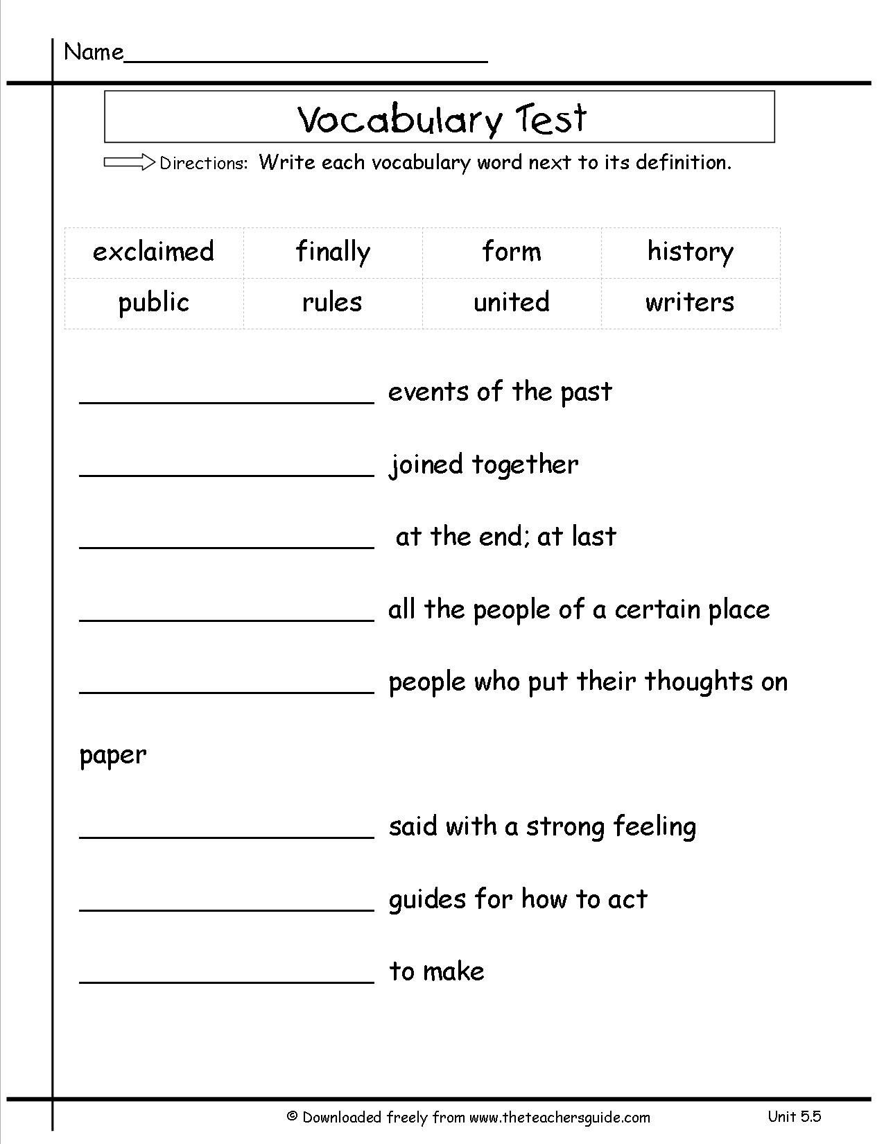 5 Vocabulary Worksheets Second Grade 2 Worksheets Library 5 Vocabulary Worksheets Second Grade 2 Worksheets Library