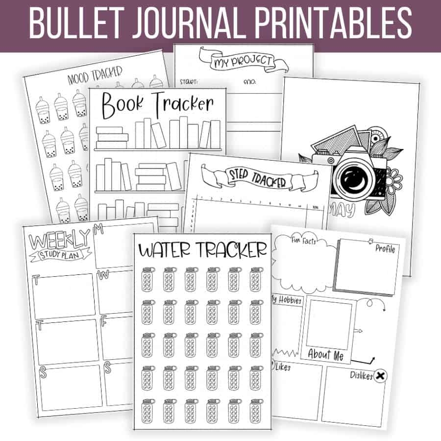 Bullet Journal Blank Pages Free Printables