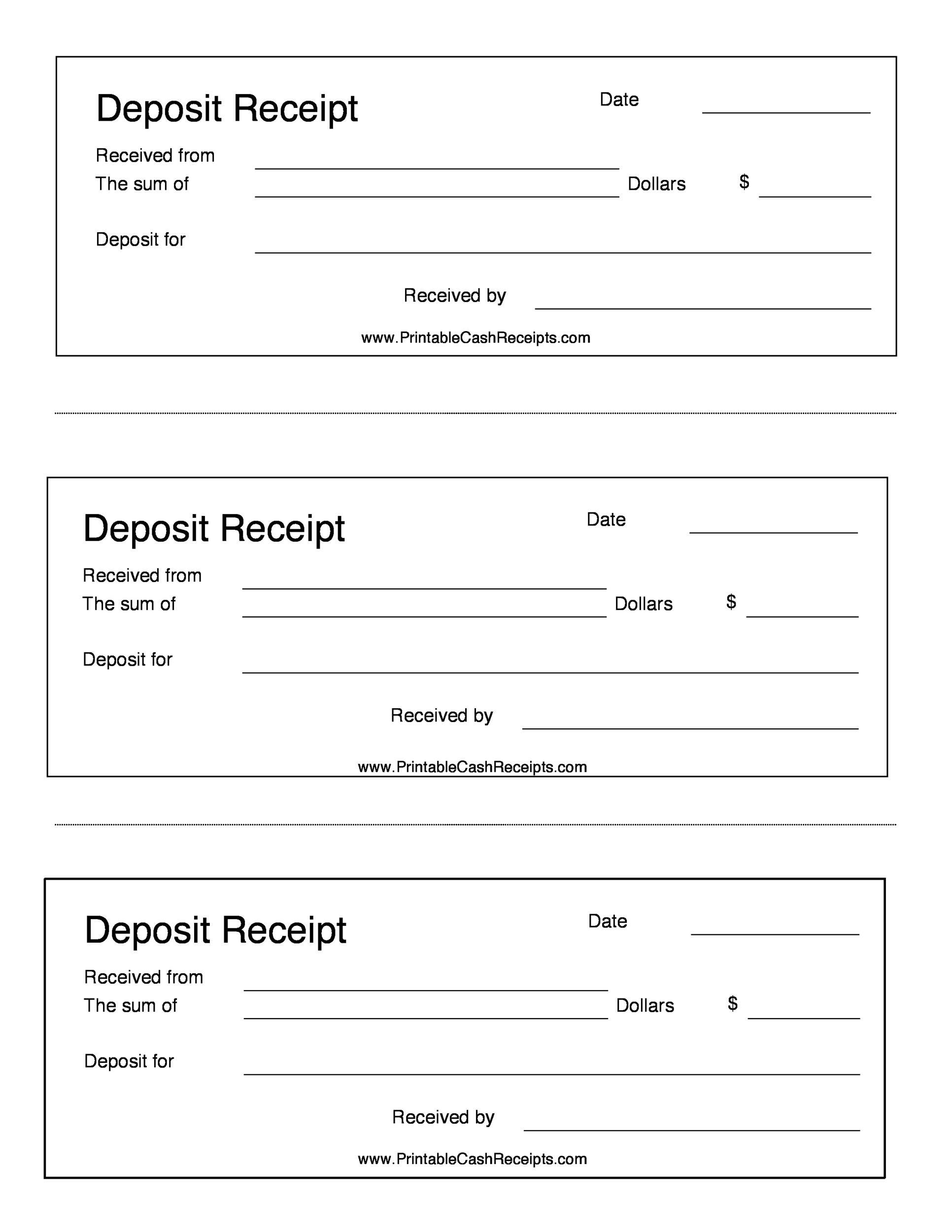 50 Free Receipt Templates Cash Sales Donation Taxi 