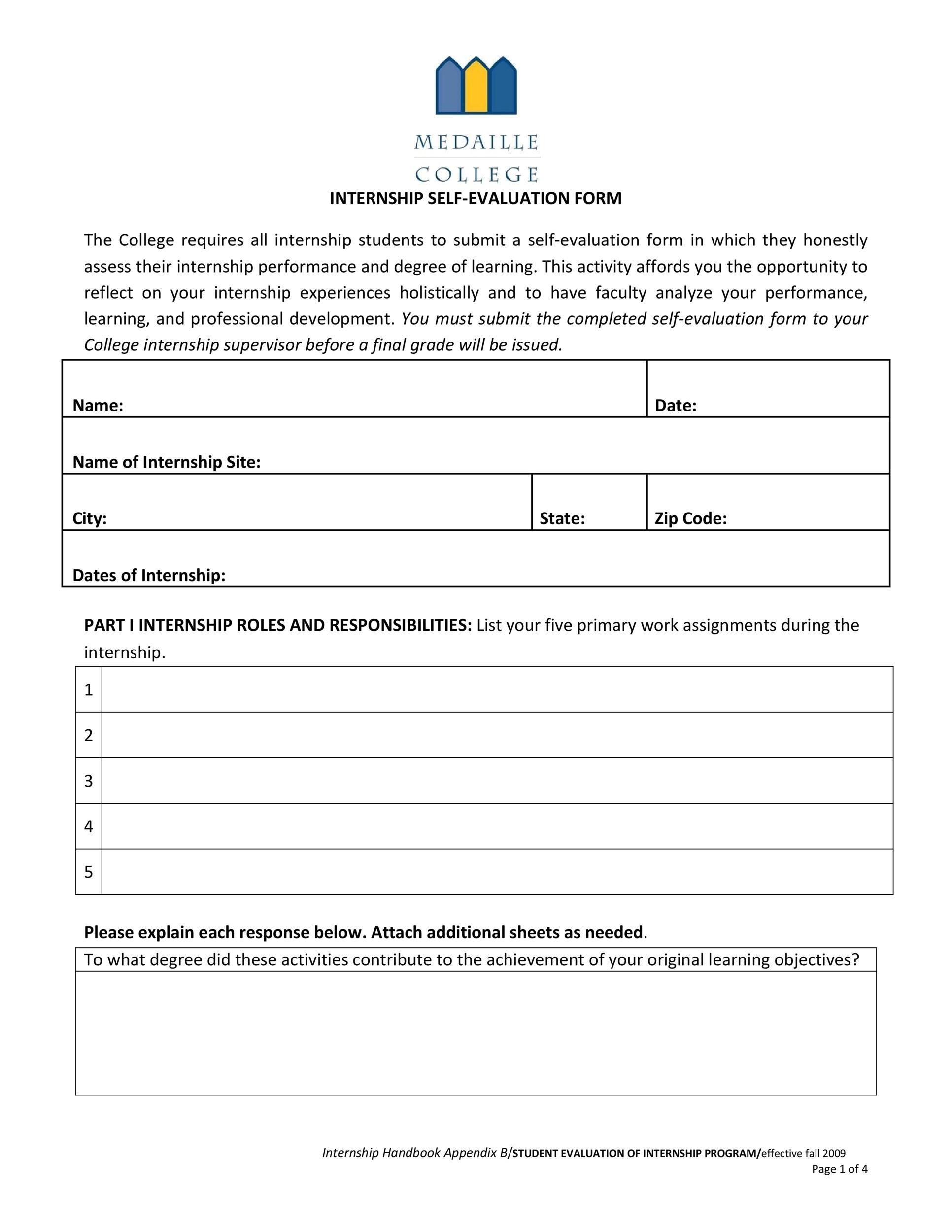 50 Self Evaluation Examples Forms U0026 Questions TemplateLab