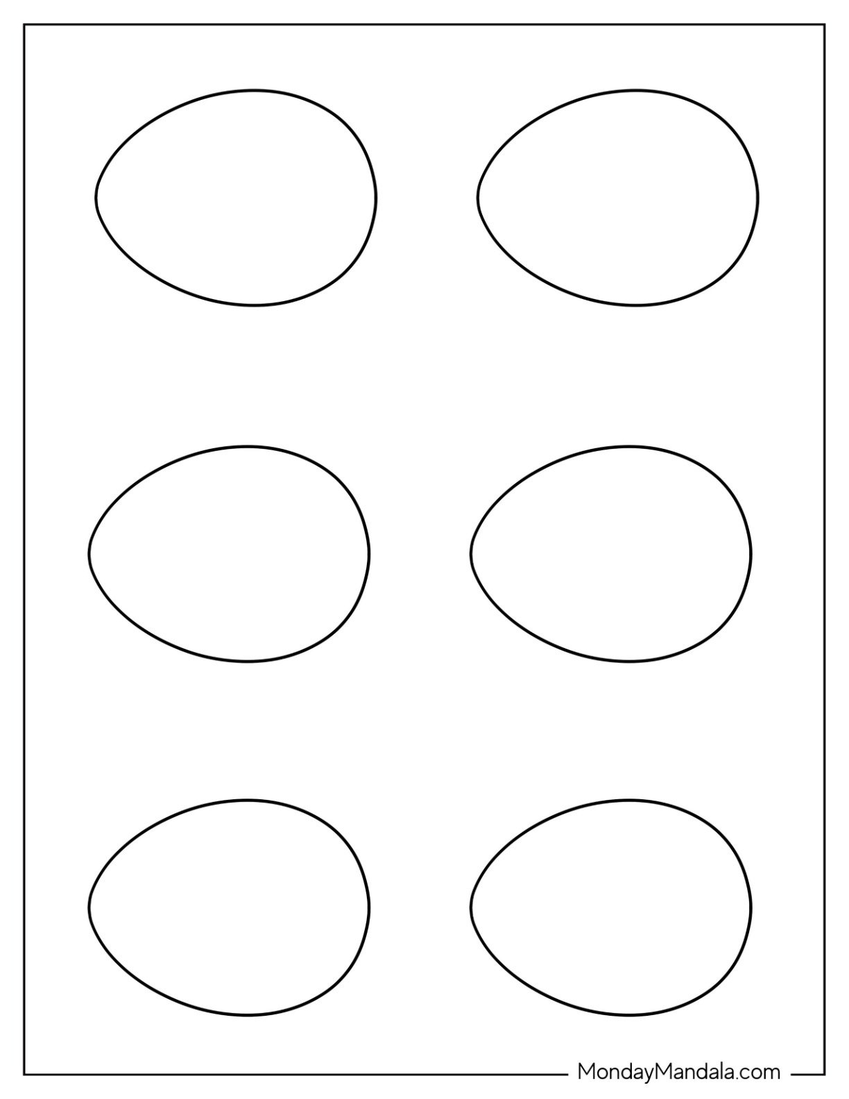 58 Easter Egg Templates Free PDF Printables 