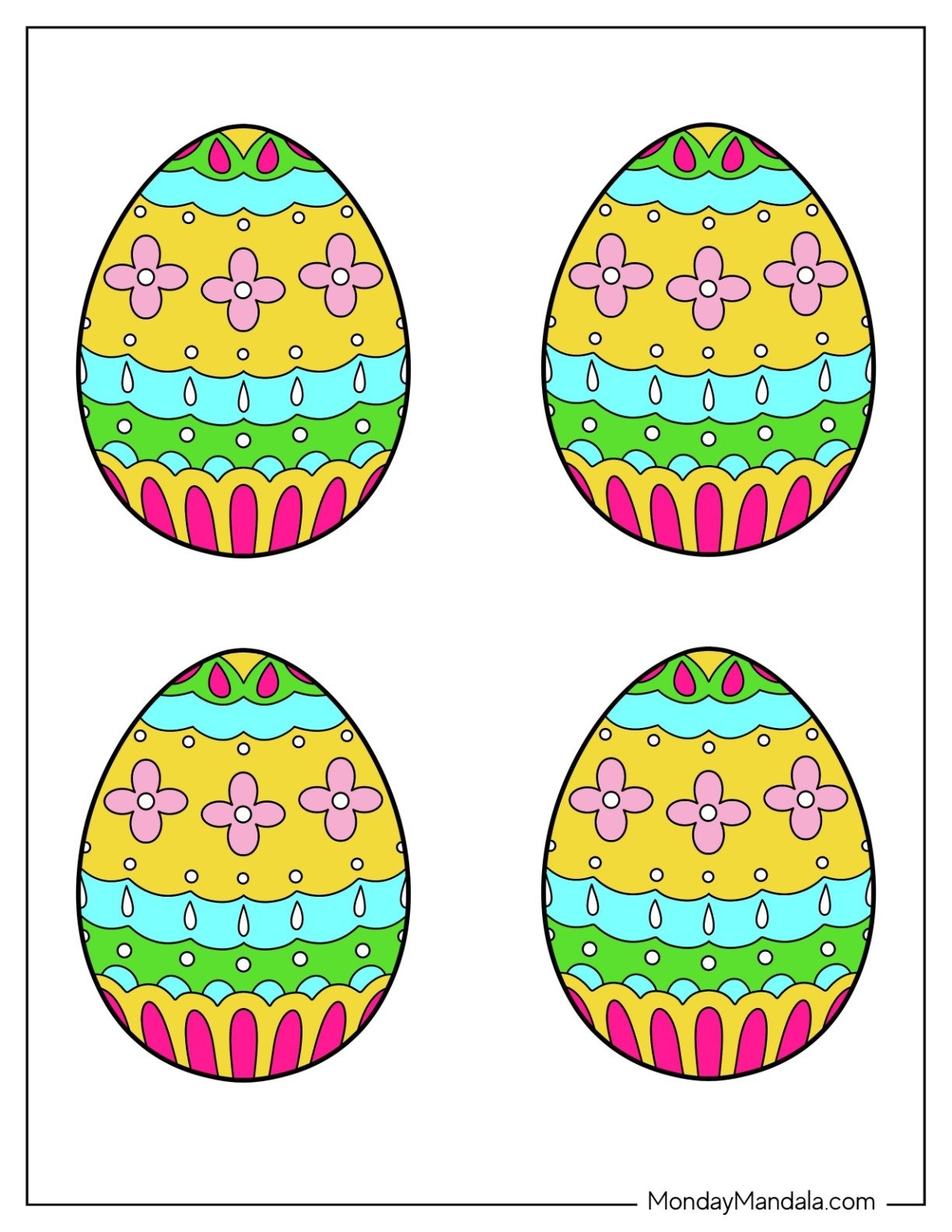 58 Easter Egg Templates Free PDF Printables 