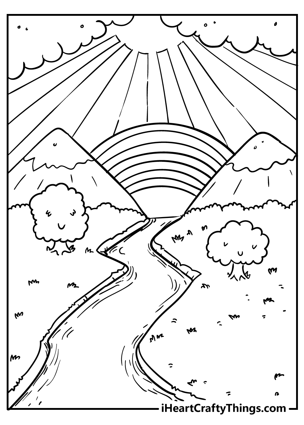 64 Rainbow Coloring Pages 100 Free Printables 
