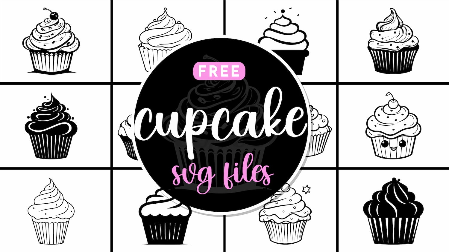 Cupcakes Printables Free Blank