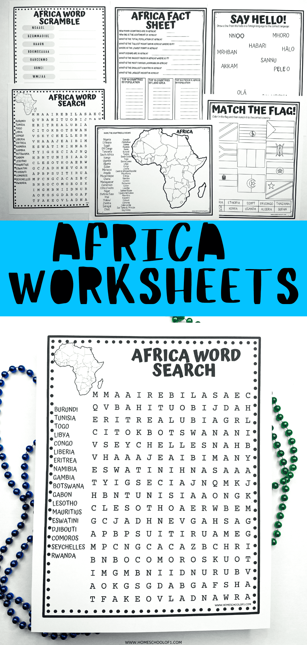 7 Free Africa Worksheets For Middle School Geography Printables 