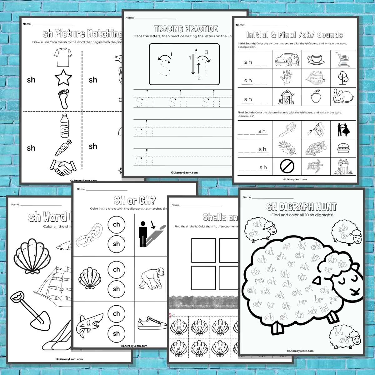 Free Printable Worksheets Ch Sh Th