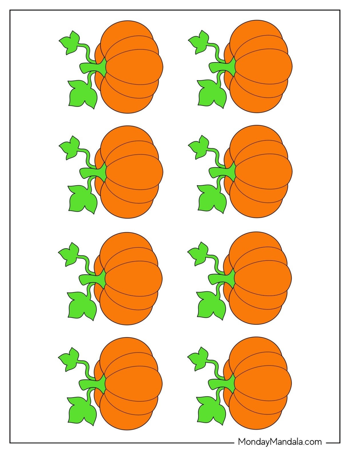 Free Halloween Printable Pumpkin Blank