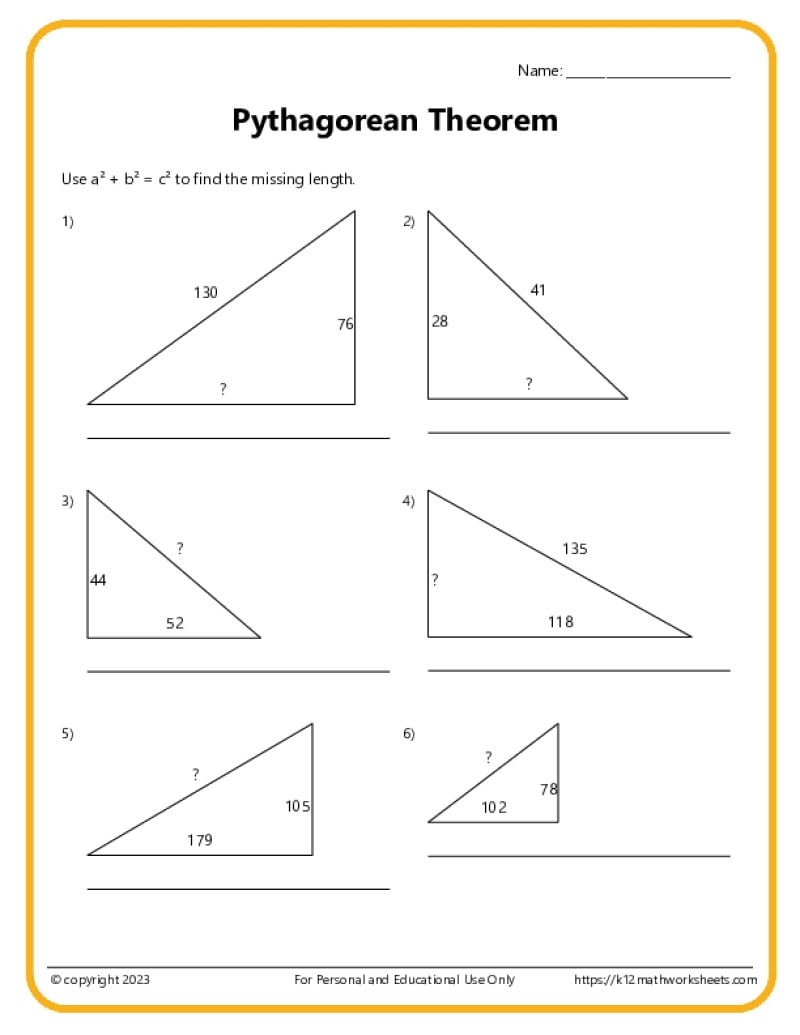 7th Grade Math Worksheets